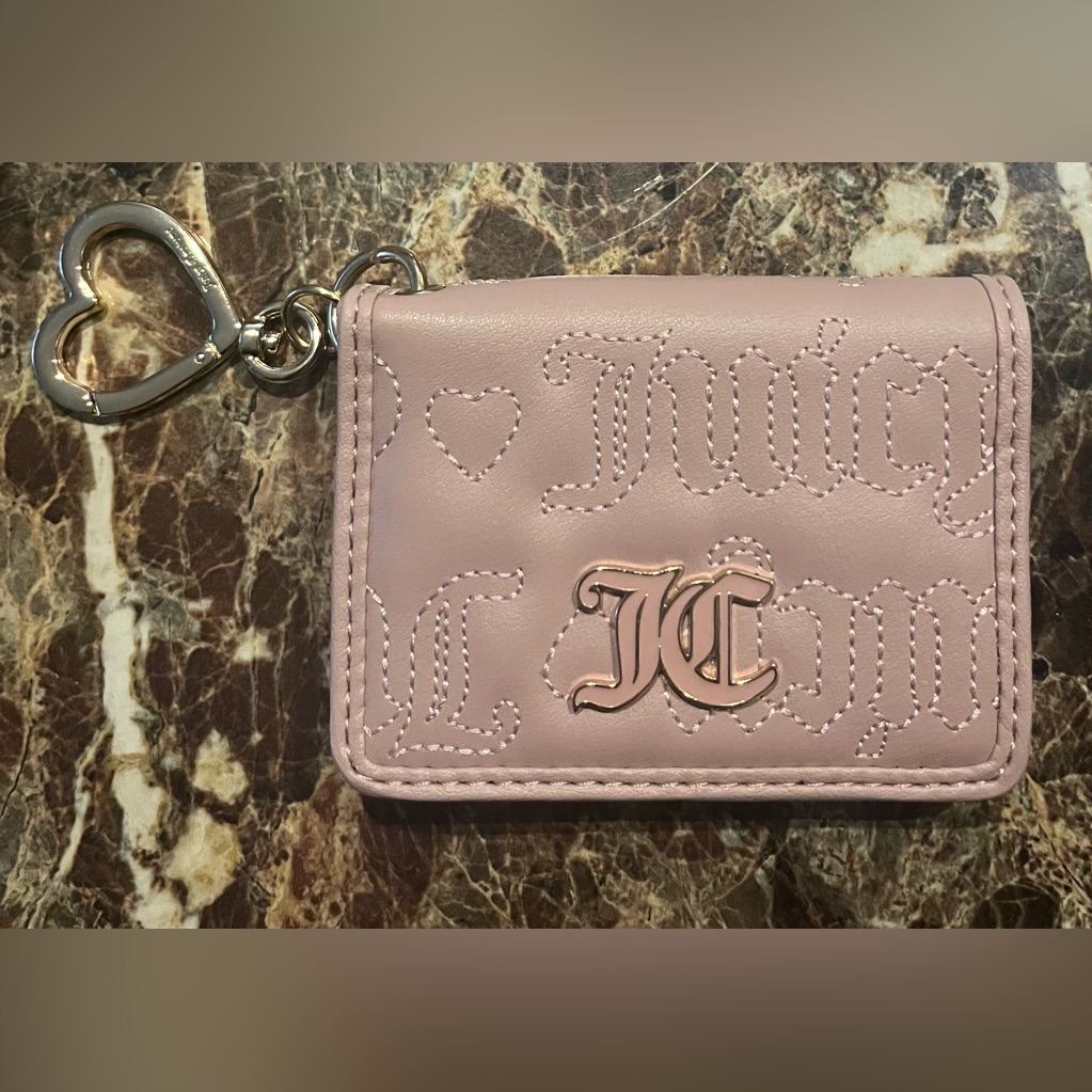 Juicy Couture Pink Brand New Card Holder And Key Holder